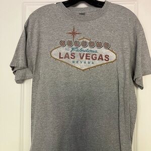 Gray Las Vegas Graphic T-Shirt